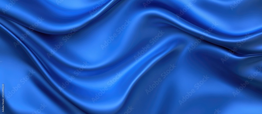 Blue satin fabric texture with smooth waves and folds ideal for background designs Copy Space Blue satin fabric texture with smooth waves and folds ideal for background designs Copy Space