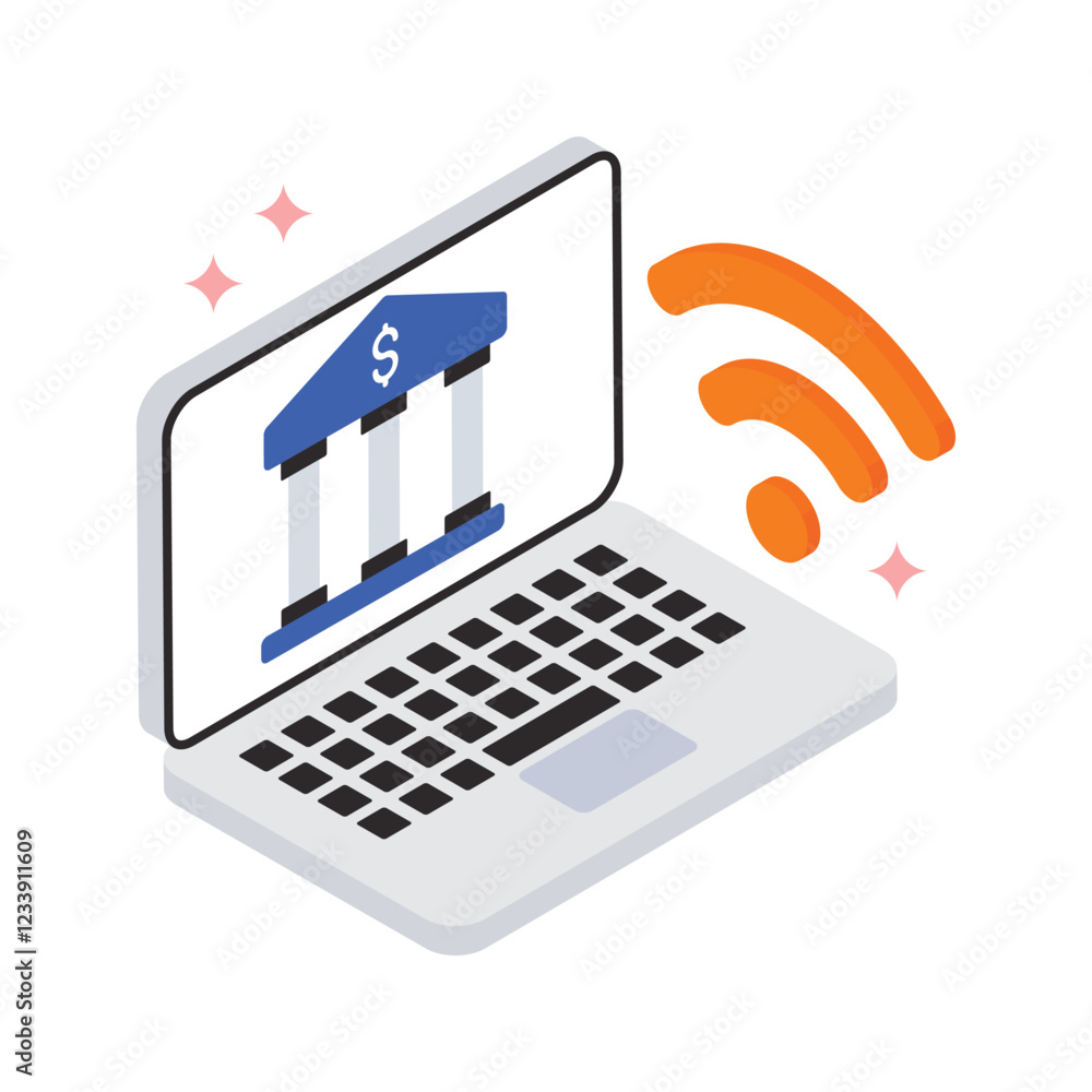 Internet Banking Vector Filled Icon style. Eps 10 File Internet Banking Vector Filled Icon style. Eps 10 File