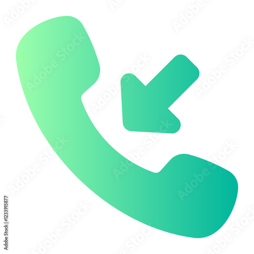 incoming call Gradient icon