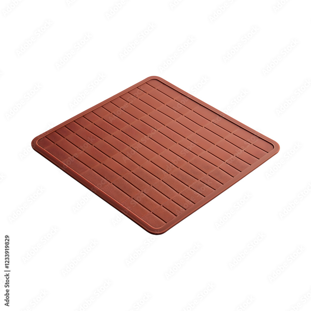 Contemporary Silicone Baking Mat with Precise Grid Isolated on Transparent Background Contemporary Silicone Baking Mat with Precise Grid Isolated on Transparent Background