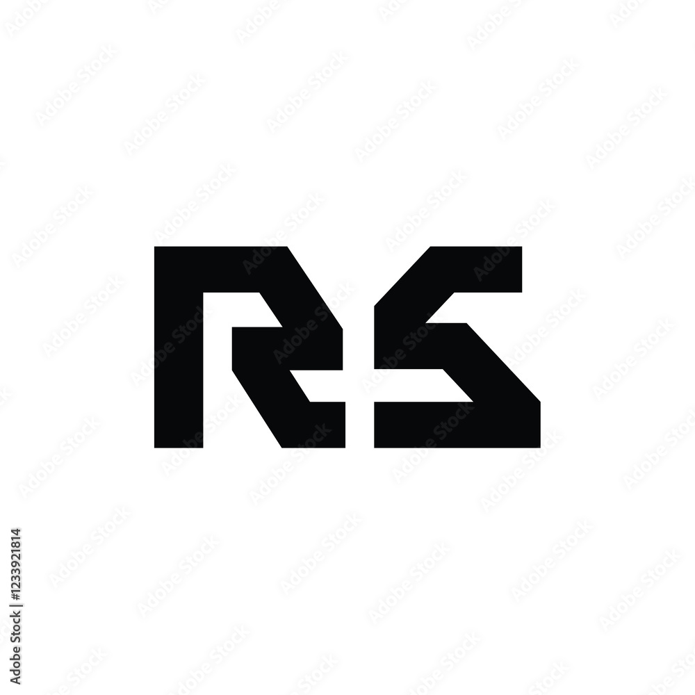 RS monogram logo design letter text name symbol monochrome logotype alphabet character simple logo RS monogram logo design letter text name symbol monochrome logotype alphabet character simple logo