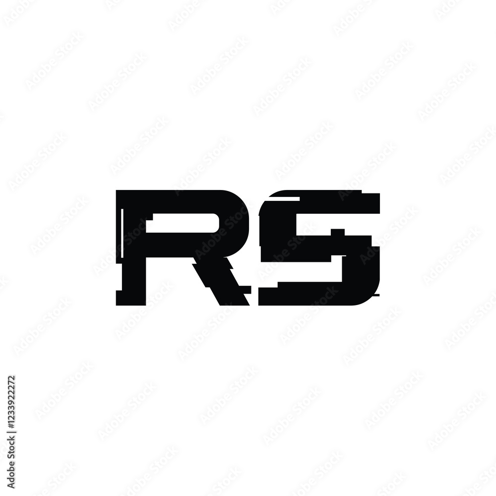 RS monogram logo design letter text name symbol monochrome logotype alphabet character simple logo RS monogram logo design letter text name symbol monochrome logotype alphabet character simple logo