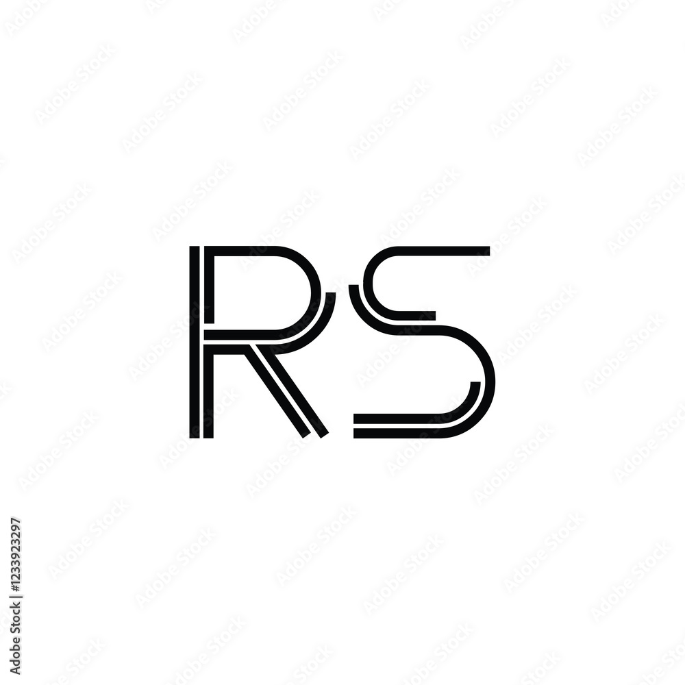 RS monogram logo design letter text name symbol monochrome logotype alphabet character simple logo RS monogram logo design letter text name symbol monochrome logotype alphabet character simple logo