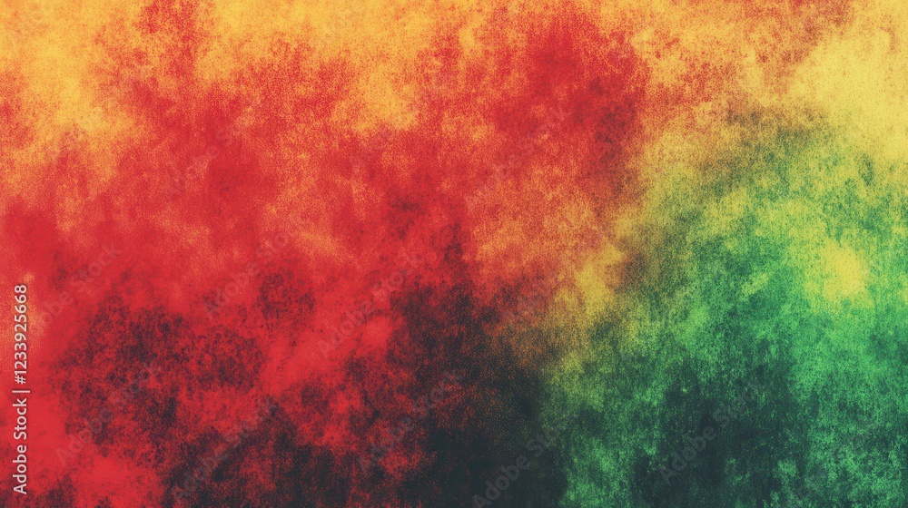 Obraz premium A vibrant red and green grainy background featuring a noisy, abstract texture.