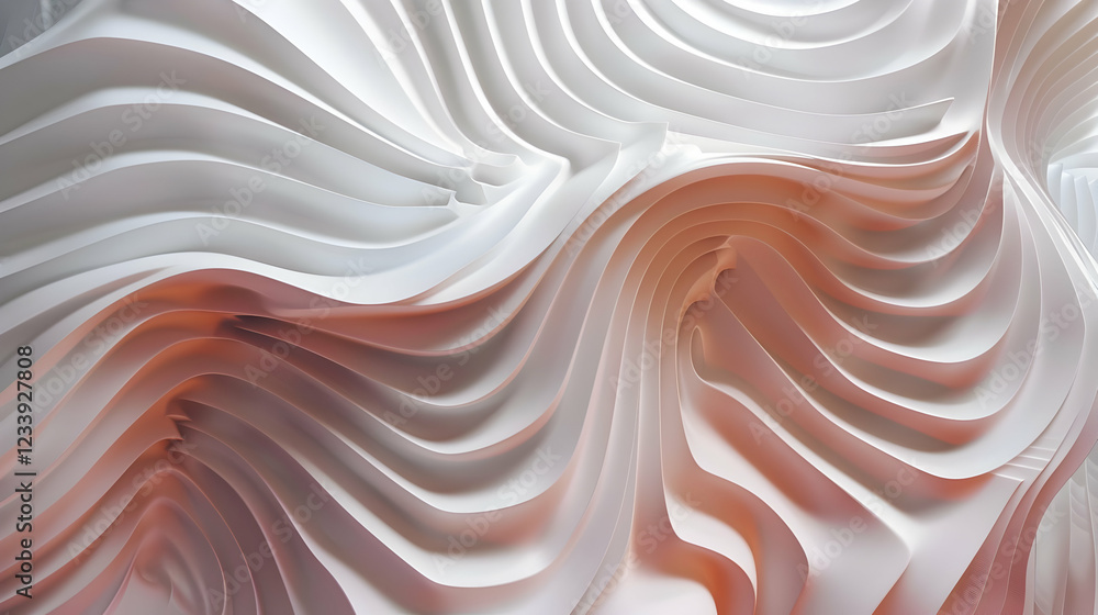 Abstract wavy patterns in soft hues create a textured visual experience. Abstract wavy patterns in soft hues create a textured visual experience.