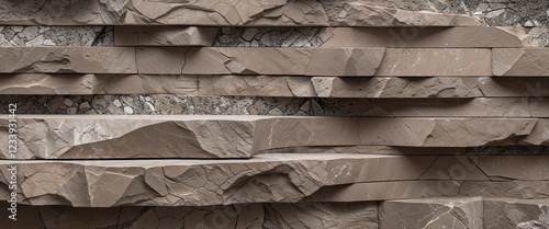 Muted taupe chert stone with fractured background