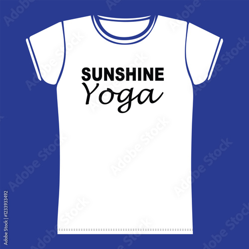 Yoga and motivational t shirt design.