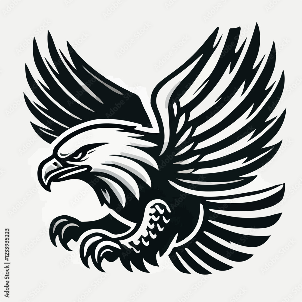 Fototapeta premium eagel background illustration vector