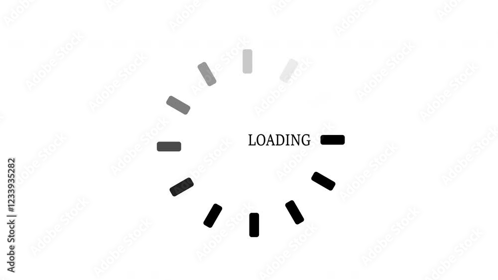 Animated circular loading icon with smooth motion for buffering and progress Animated circular loading icon with smooth motion for buffering and progress