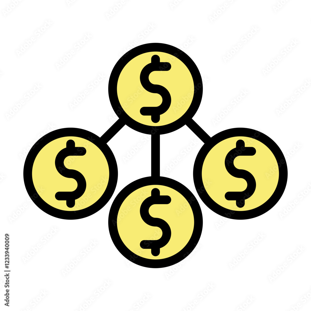 Derivatives Trading Vector Filled Icon Design Derivatives Trading Vector Filled Icon Design