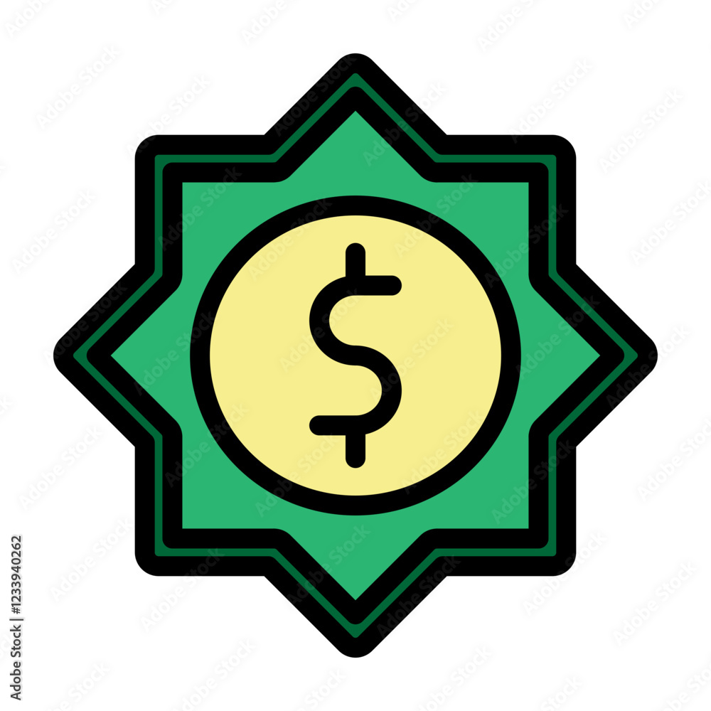 Shariah Finance Vector Filled Icon Design Shariah Finance Vector Filled Icon Design
