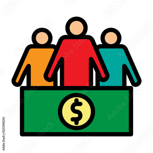 Crowdsourcing Vector Filled Icon Design