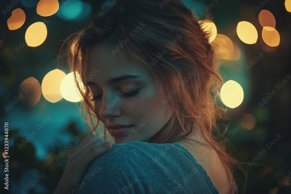 Serene Woman at Dusk Serene Woman at Dusk