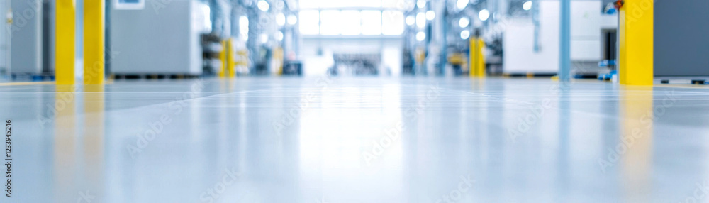 © Nakarin - spacious modern factory floor with minimal machinery and bright lighting