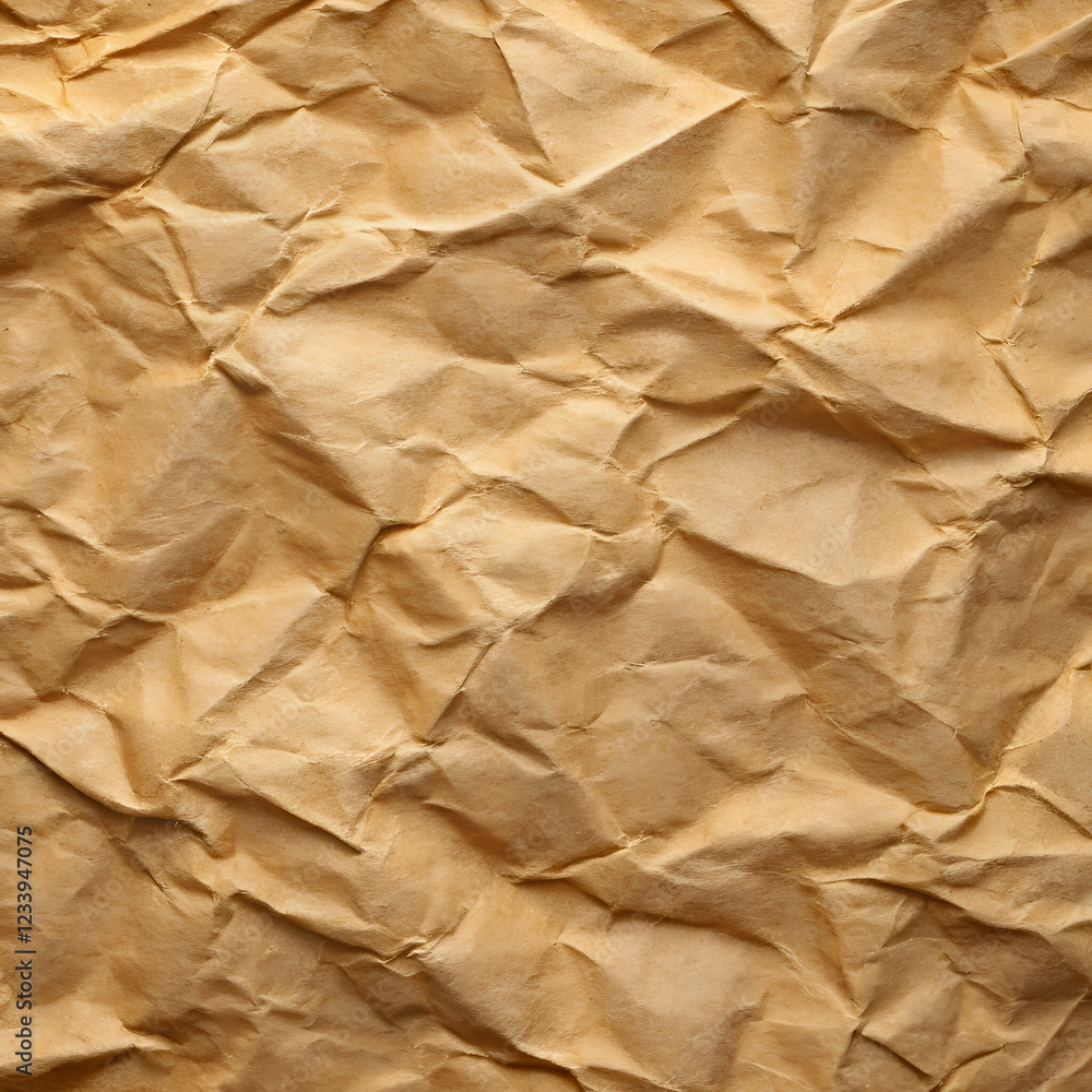 Creative Crinkled kraft paper texture. Design element Creative Crinkled kraft paper texture. Design element