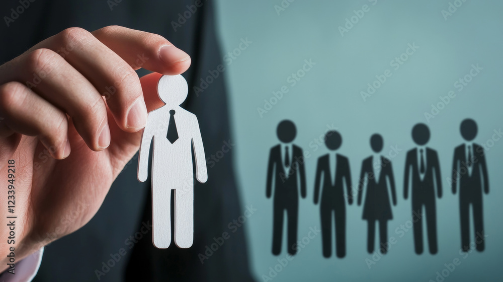 A powerful and confident business owner conducting an exclusive hiring process for an elite company. Generative AI A powerful and confident business owner conducting an exclusive hiring process for an elite company. Generative AI