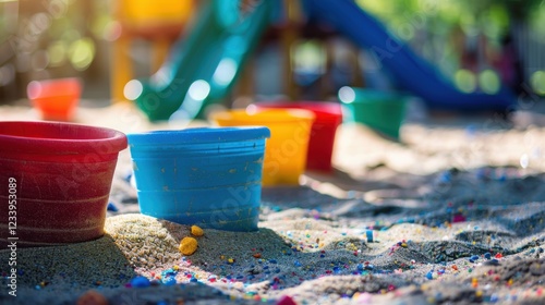 Playgrounds: Soft sand in sandboxes and playgrounds provides a safe surface for children to play, allowing for safe landings and endless imaginative play.
 photo