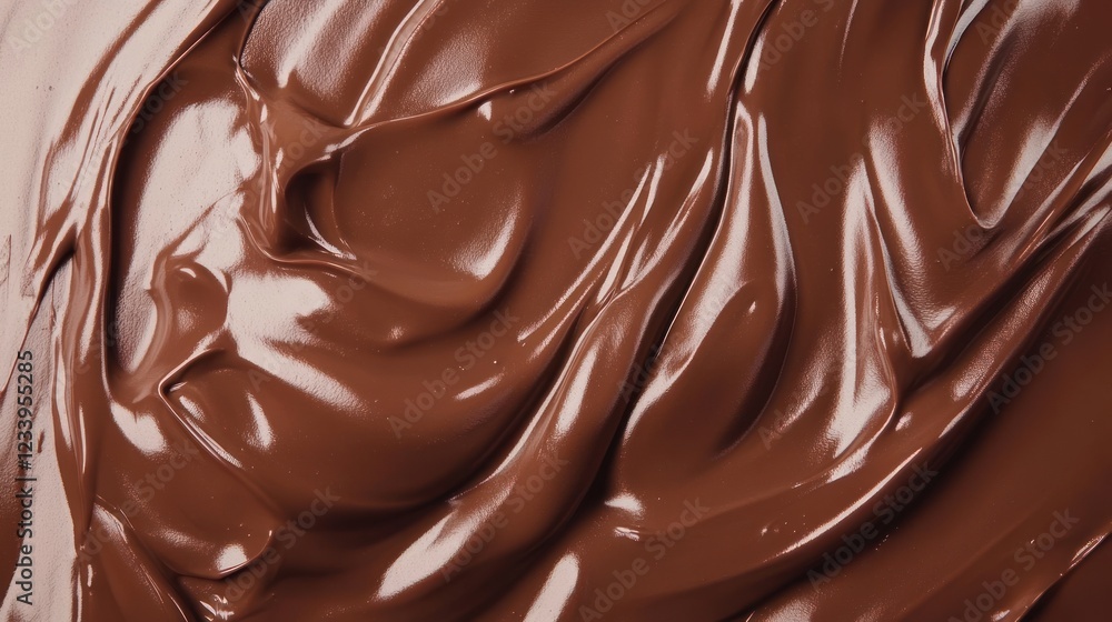 A Decadent Swirl of Melted Chocolate A Decadent Swirl of Melted Chocolate