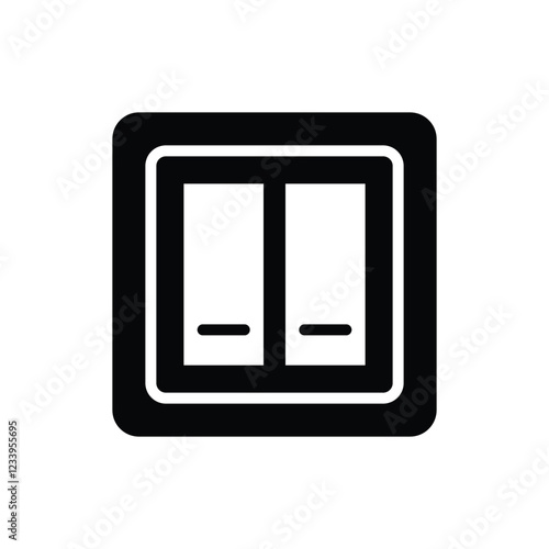 light switch icon design vector template