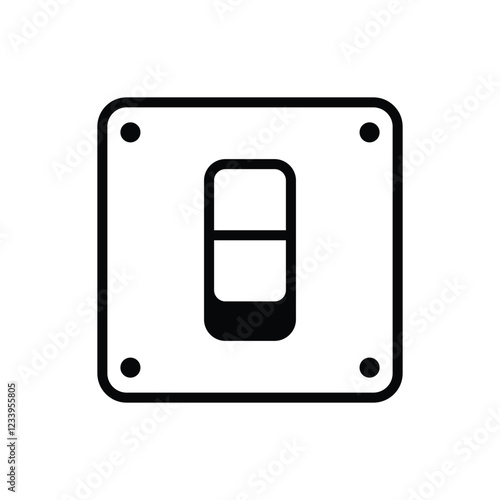 light switch icon design vector template