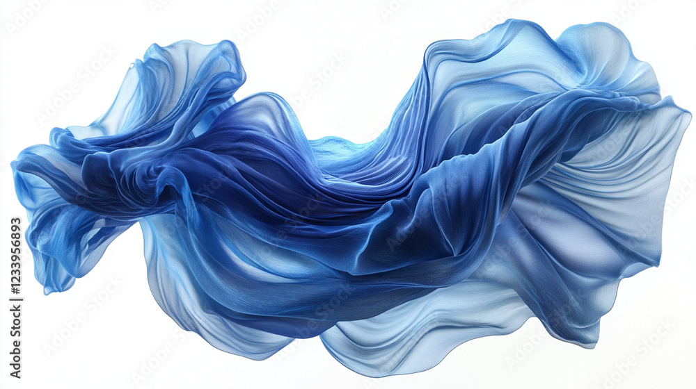 Obraz premium dark blue silk chiffon