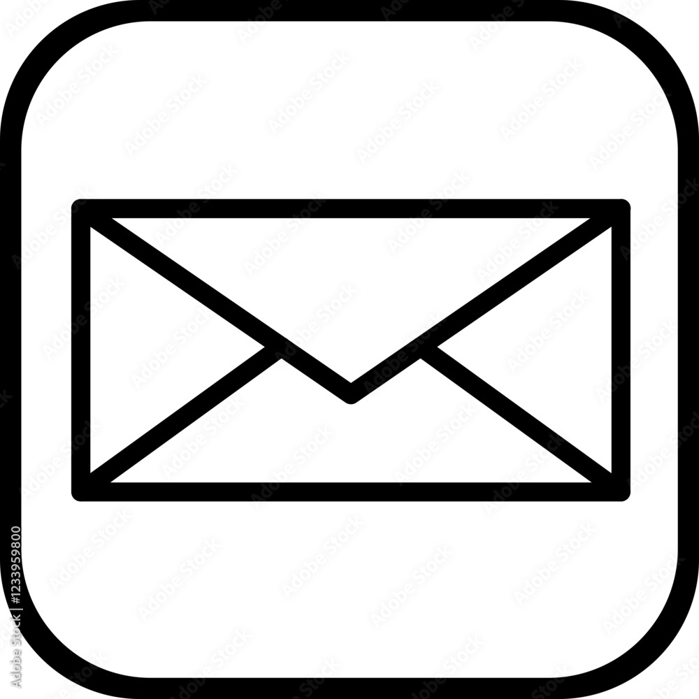 Email vector icon style Email vector icon style