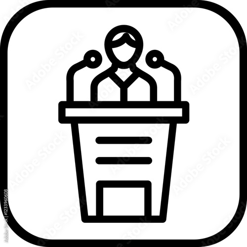 Speech vector icon style