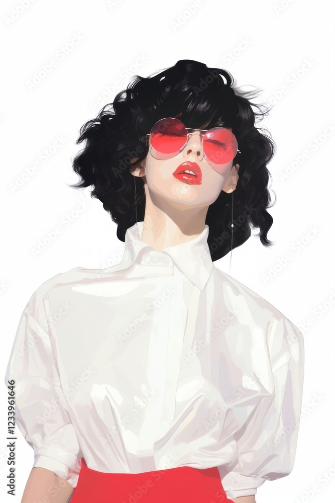 Woman fashion glasses adult white background. Woman fashion glasses adult white background.