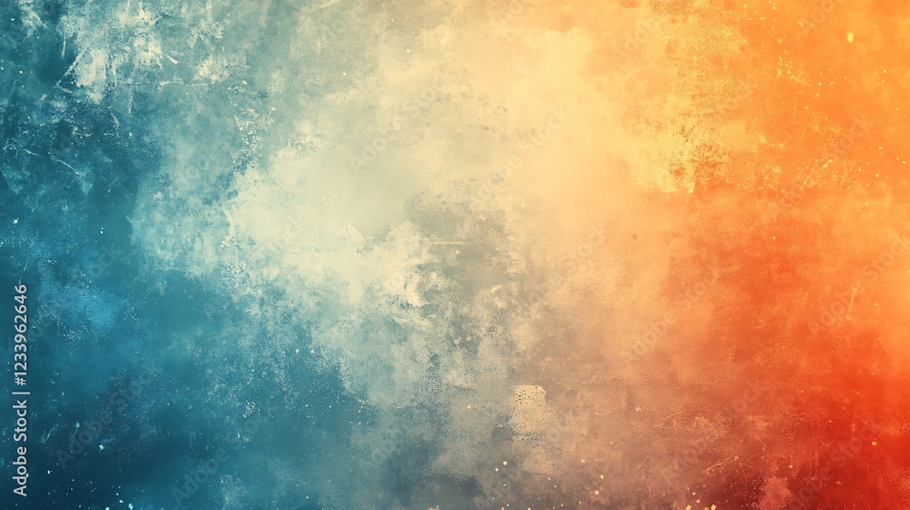 Fototapeta premium Abstract Warm Cool Color Gradient Texture. AI Generated
