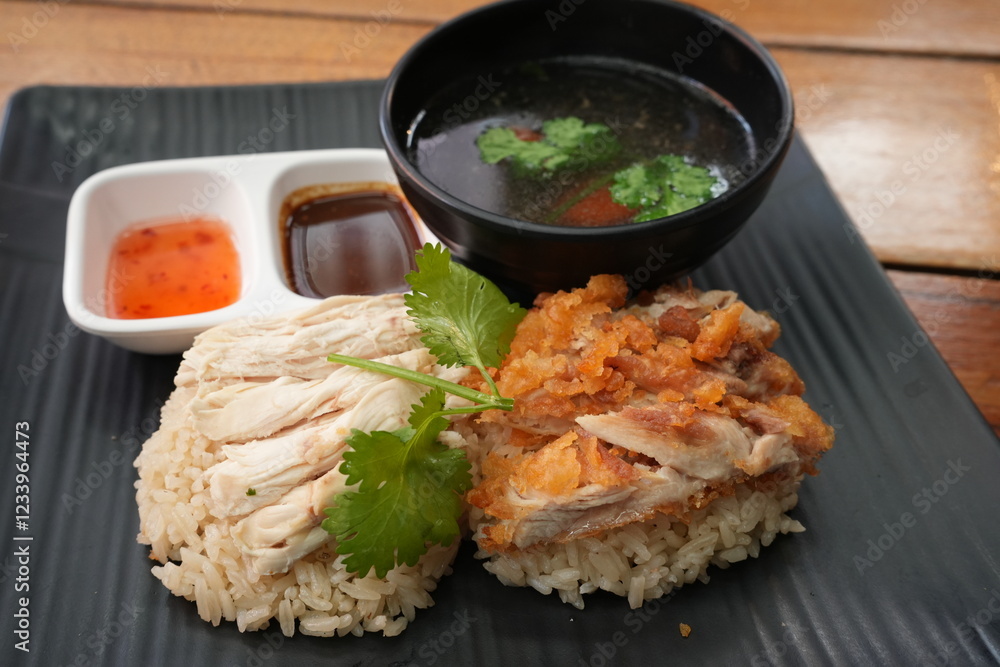 Asian Food, Chicken Rice - アジア 料理 カオマンガイ
