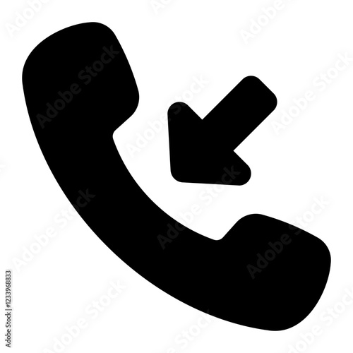 incoming call Solid icon