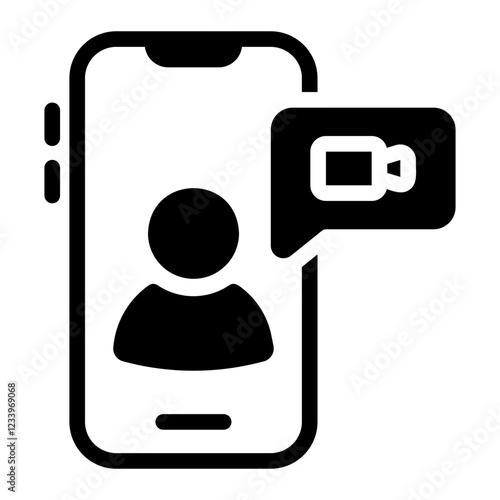 video call Solid icon