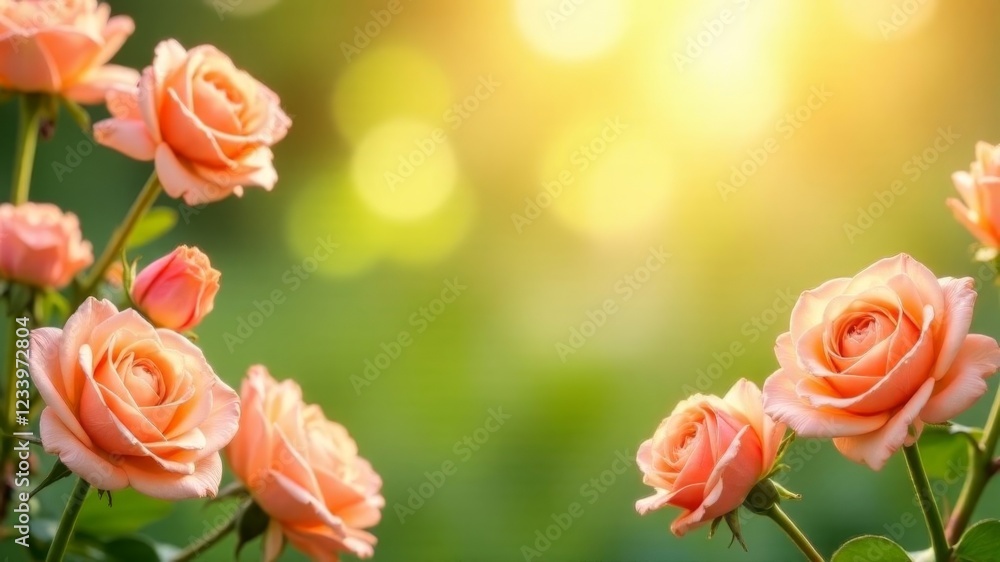pink roses with space for text on the street pink roses with space for text on the street