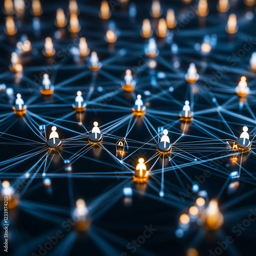 Global network connection concept. Social network communication in the global business concept. Big data visualization. Internet technology 