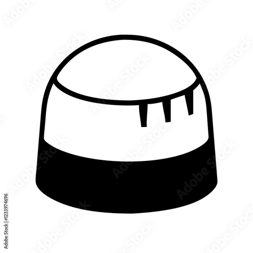 Kufi Hat Icon - Versatile Vector Illustration for Modesty and Faith-Based Designs