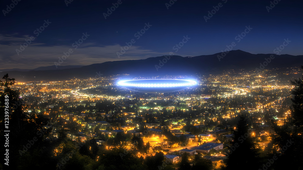 Fototapeta premium UFO alien ships,