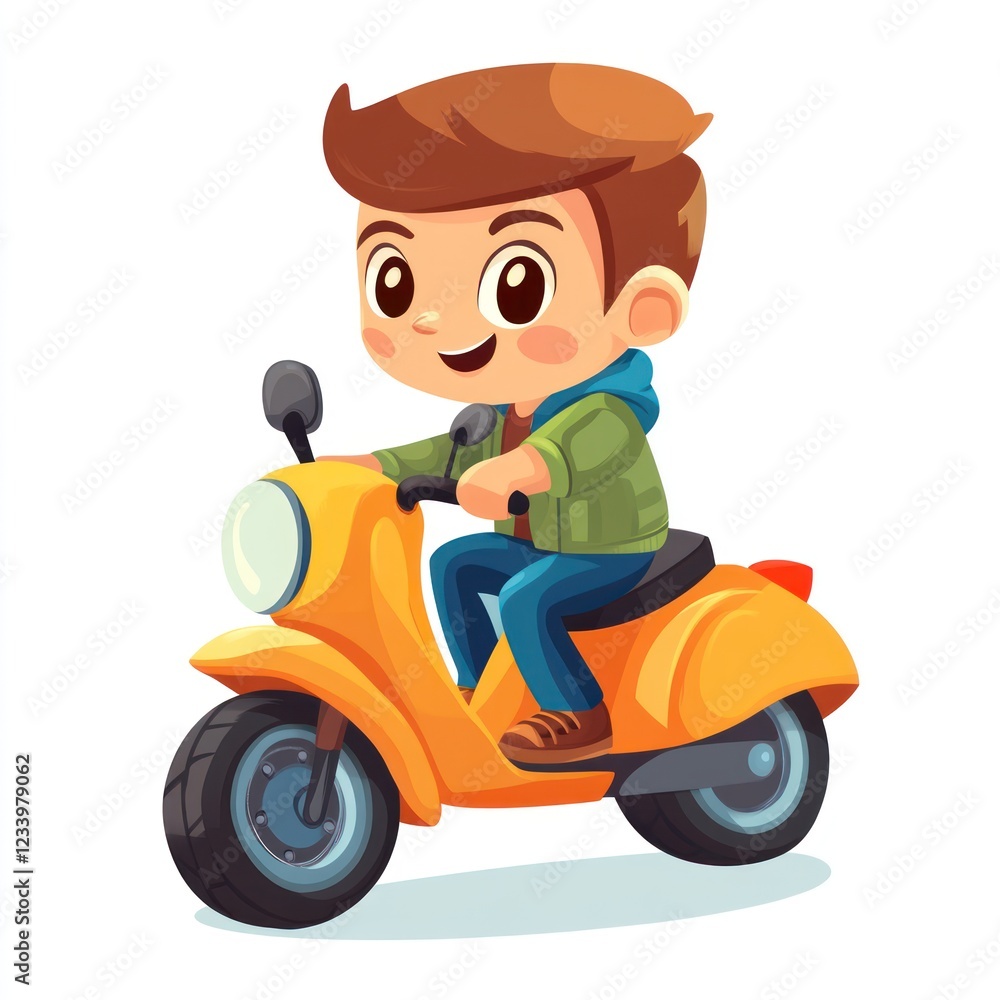 boy on scooter boy on scooter