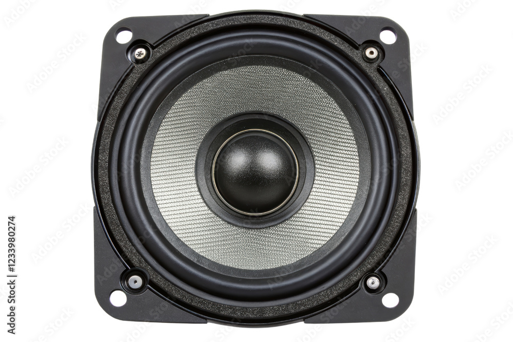 Close-up of a speaker isolated with transparent background Close-up of a speaker isolated with transparent background