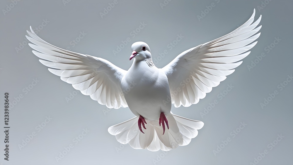 Fototapeta premium white dove flying