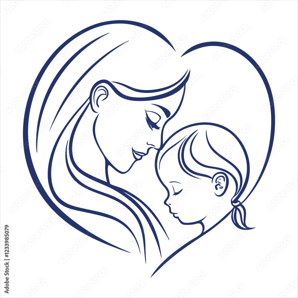 Mother's Day vector design clip art illustration Mother's Day vector design clip art illustration