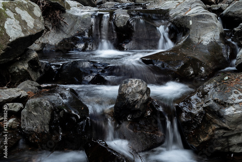 美しい滝のある風景　愛知県 photo