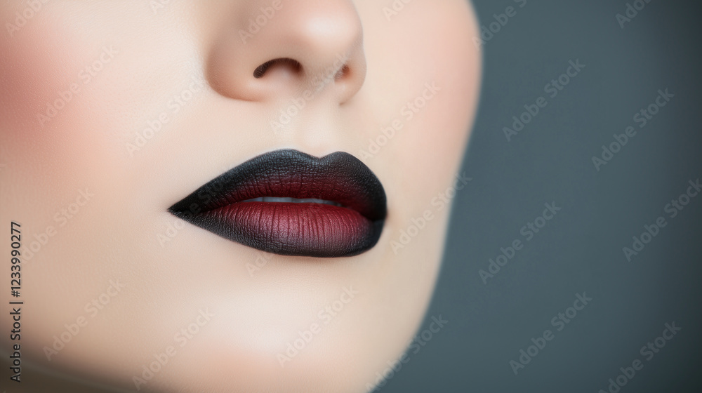 Obraz premium smoke eyes and red lips.