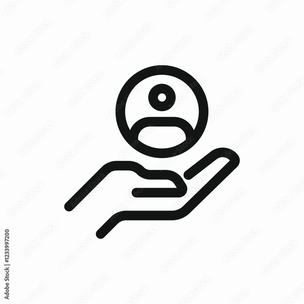 customer care support service icon vector sign customer care support service icon vector sign