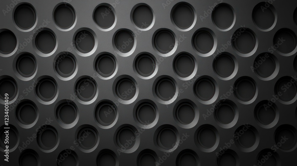 Dark gray perforated metal texture background Dark gray perforated metal texture background