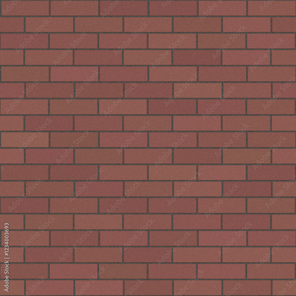 Obraz premium Brick drawing. Seamless red brick wall background - texture pattern for continuous replication.