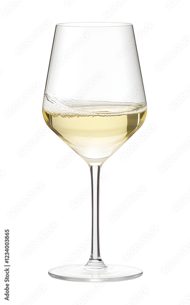 A white wine glass with splashing white wine, isolated on a white background. A photo of an empty wine glass, filled to the brim with swirling, delicate, crystal-clear pale yellow wine. The A white wine glass with splashing white wine, isolated on a white background. A photo of an empty wine glass, filled to the brim with swirling, delicate, crystal-clear pale yellow wine. The