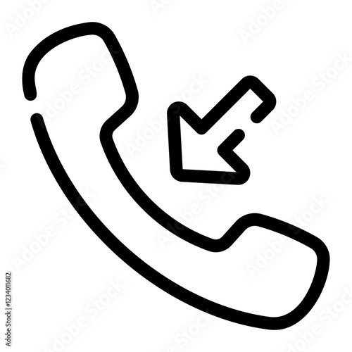 incoming call Line Icon