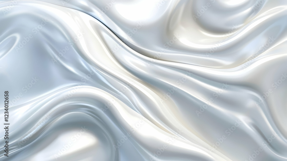 Obraz premium A smooth, flowing texture resembling silk or satin in light colors.