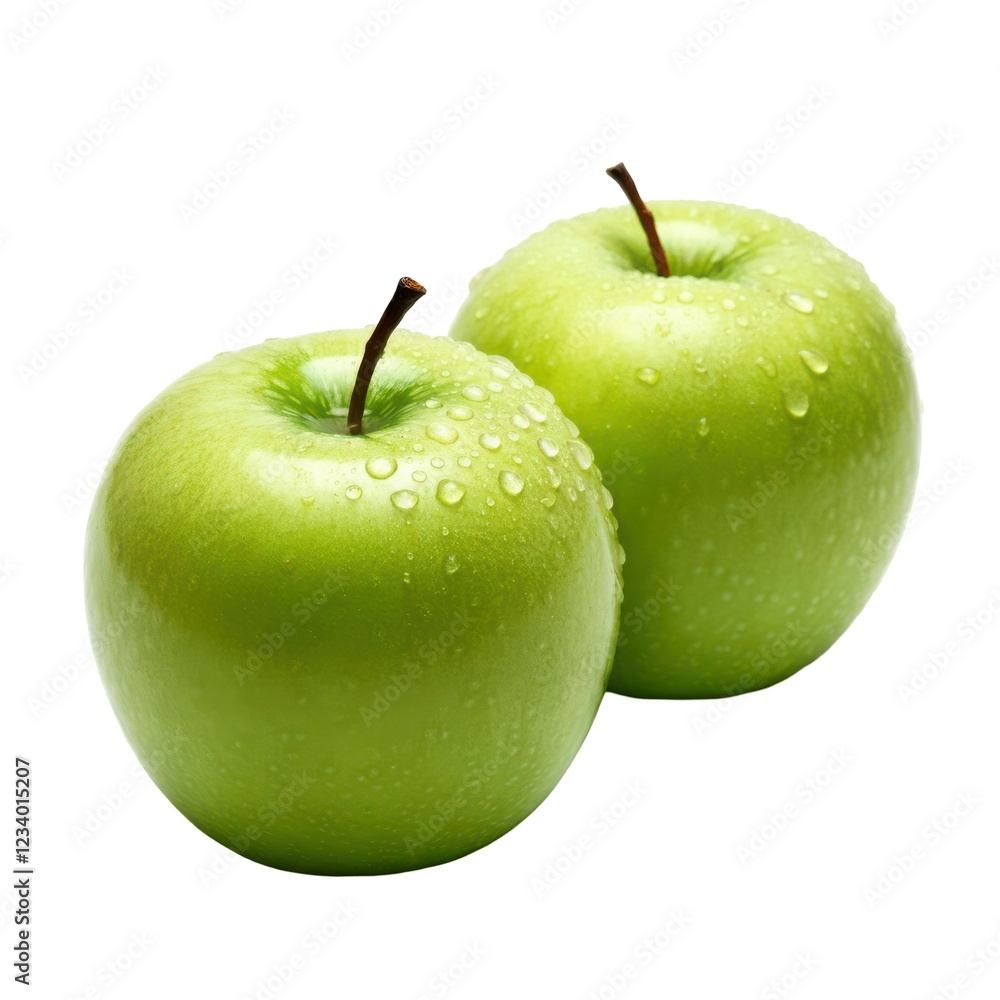 Juicy Fresh Green Apple with Crisp Texture Juicy Fresh Green Apple with Crisp Texture