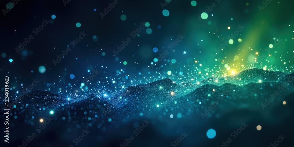 Obraz premium A mesmerizing close-up of a dark, starry night sky in stunning 3D and 4K detail. Stars twinkle vividly against the deep cosmos, inviting endless wonder